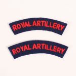 BE696 Royal Artillery Shoulder Titles