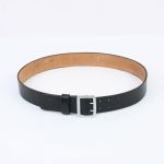 RUM037 Officers Black Leather Belt