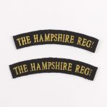 BE741 Hampshire Regiment Shoulder Titles