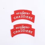 BE800 Le Reg De La Chaudiere Shoulder Titles