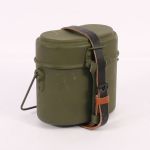 TR720 M1931 German mess tins field green with black leather strap.