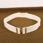 WD022 1937 White Webbing Belt