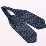 WD069 Officers Blue Ascot Tie 