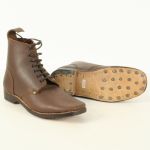 BE443 British WW1 B5 boots. Brown ankle boot.