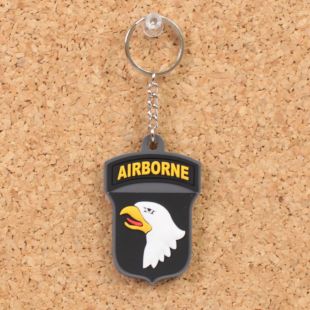 101st Airborne Rubber Key Ring