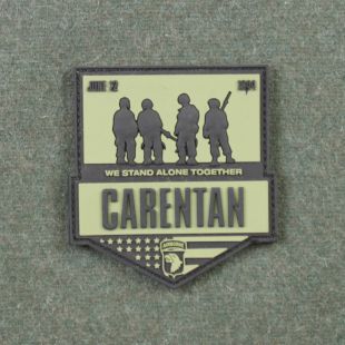 101st Carentan Rubber hook and loop Badge
