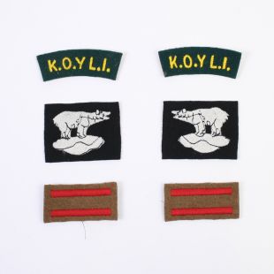 1/4th Kings Own Yorkshire LI, 146th Infantry Brigade, 49th Div Normandy Badge set