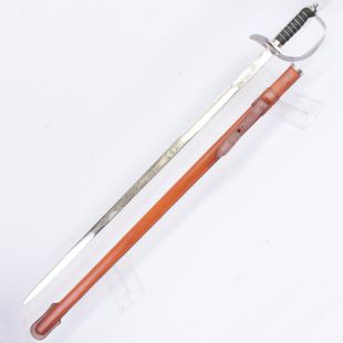 1897 British Infantry Officers George V Sword with Sam Browne Leather Scabbard