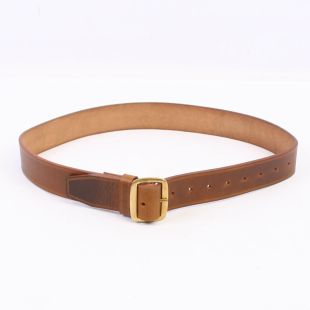 1903 Brown Leather Belt by Kay Canvas