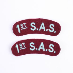 1st SAS WW2 Shoulder Titles (Special Air Service)