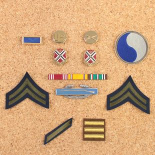 29th Infantry Division Badge Set For Enlisted Mans Service Dress Uniform
