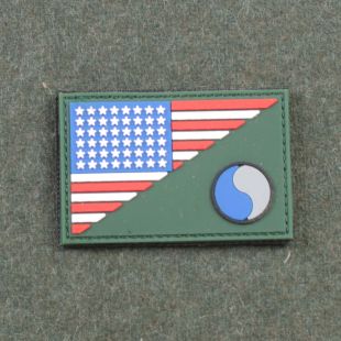 29th Infantry US flag Rubber Badge