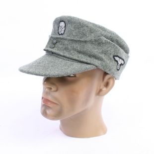 2 Button Waffen SS M43 Field Cap With Eagle on the Side by RUM