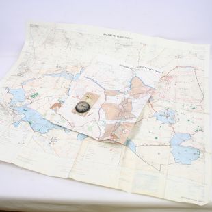 2 x Salisbury Plain maps and Suunto RA69 Military Compass