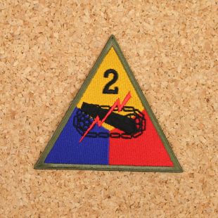 2nd Armoured Division Shoulder Patch Machined Made