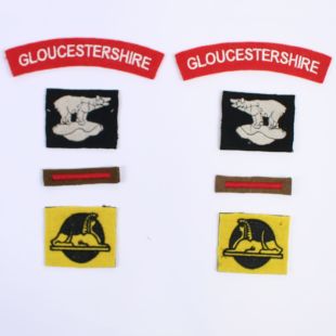 2nd Gloster Reg, 56th Infantry Brigade, 49th Div Normandy Badge set