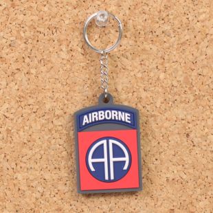 82nd Airborne Rubber Key Ring