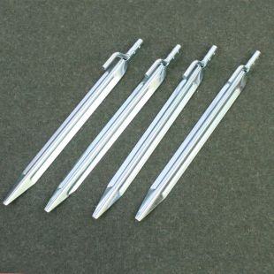 9" Steel Tent Pegs for Zeltbahn x4