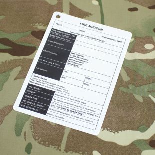 A6 Double Sided Slate Card SITREP/FIREMISSION