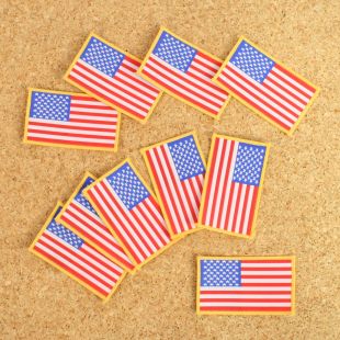 US Flag Patch. Pack of 10