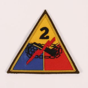 2nd Armoured Wire Bullion Badge
