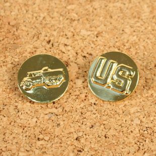 US Tank Destroyer Branch of Service Collar Badges