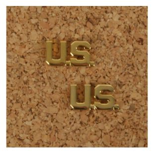 Officers US letters Collar badges.