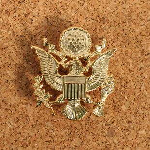 US Army Officers Cap Badge for A class peak cap.