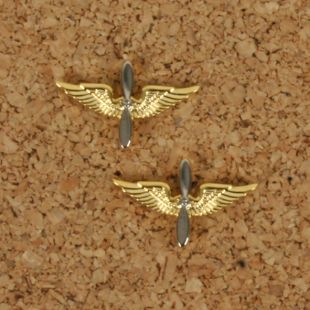 USAAF US Air Force Officers Branch of Service Collar badges.