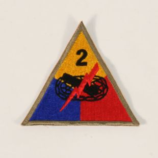 2nd Armoured Division badge as supplied to Fury film