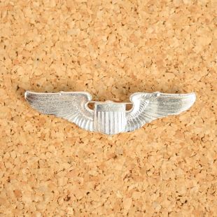 USAAF Pilots wings pin back Hi Shine Finish