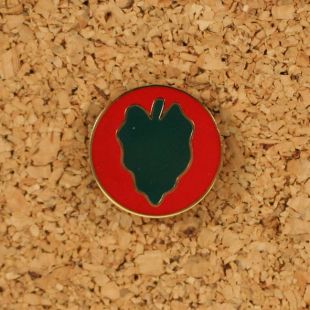US 24th Infantry Division metal DI pin badge.