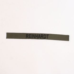 Reinhardt name tape.