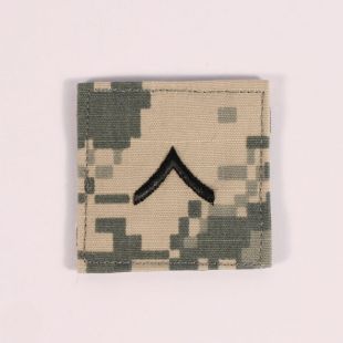 US ACU Camo Rank Hook and Loop. Private