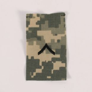 ACU Rank Badge for Combat Cap. Sew On. Private