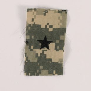 ACU Rank Badge for Combat Cap.  Sew On. 1 Star General