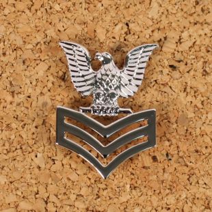 USN Navy Petty Officer 1st Class Cap Badge.