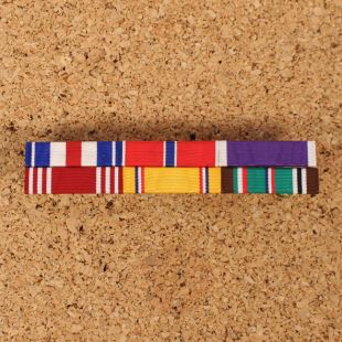 US Army WW2 6 Ribbon Bar Medal Set