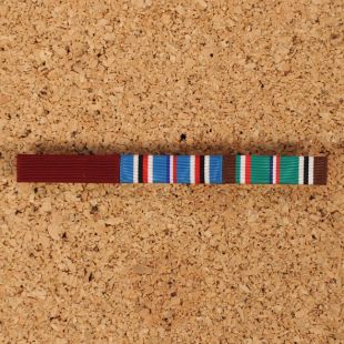 WW2 USN Medal Ribbon Bar Set. 3 Navy Ribbons on a Bar