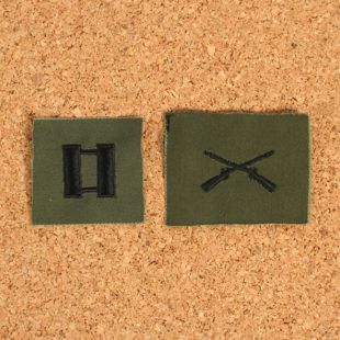 Vietnam Infantry Captain Collar Set for Jungle Jacket Cloth