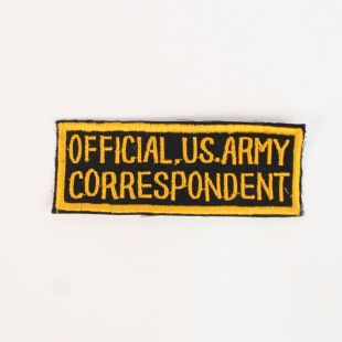 Official US Army Correspondent Rectangle Shape Patch