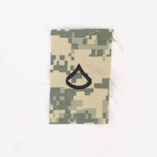 ACU Rank Badge for Combat Cap. Sew On. PFC