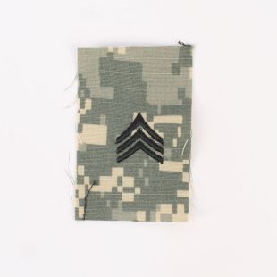 ACU Rank Badge for Combat Cap. Sew On. Sergeant