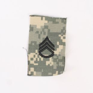 ACU Rank Badge for Combat Cap. Sew On. Staff Sergeant