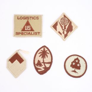Pack of 5 US Desert Badges Pack A