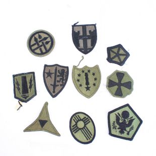 Pack of 10 US Army subdued badges. Pack I
