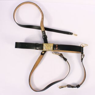 Officers Belt with Sabre Sword Straps and Cross Straps US Federal