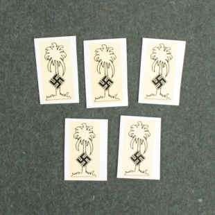 Africa korp single helmet decal Transfer for German Helmet Pack of 5