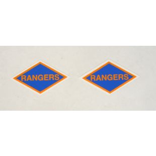 Rangers Diamond Water Transfer. Decal 