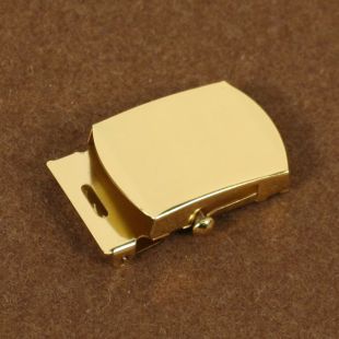Brass buckle for US trouser belts.